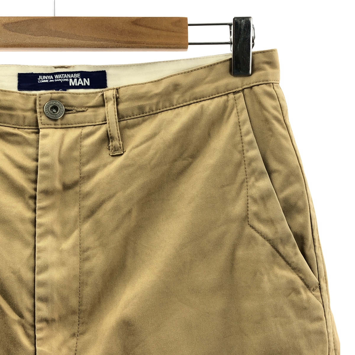 JUNYA WATANABE COMME des GARCONS MAN / ジュンヤワタナベコムデギャルソンマン ドーナツボタン ツイルコットン チノパンツ