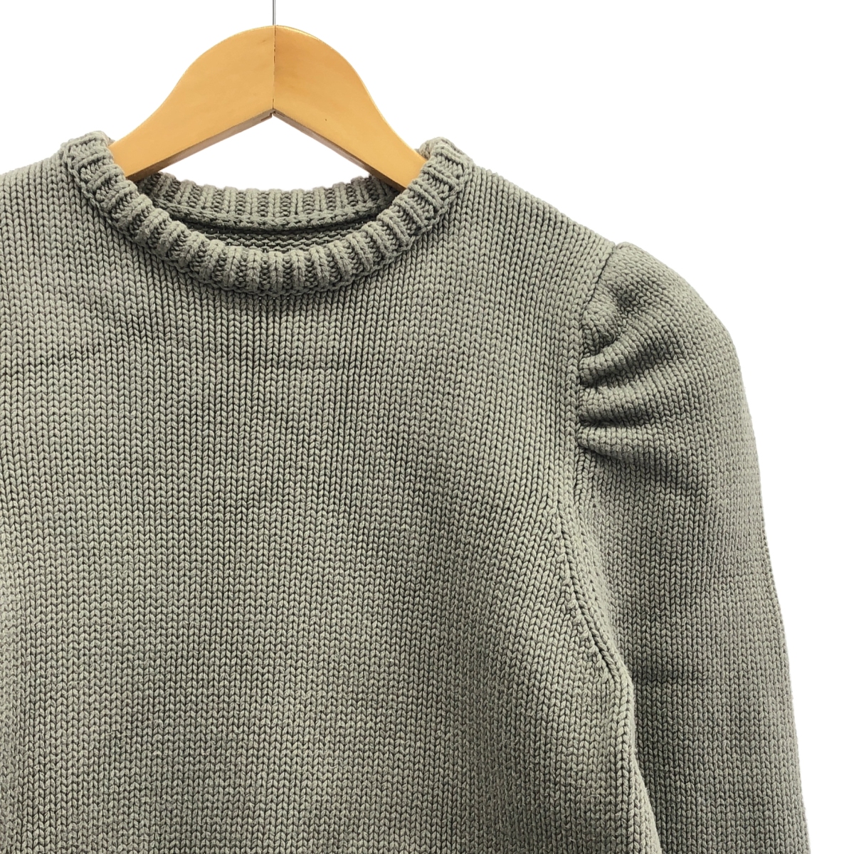 その他 girlish コットン パフ スリーブニット