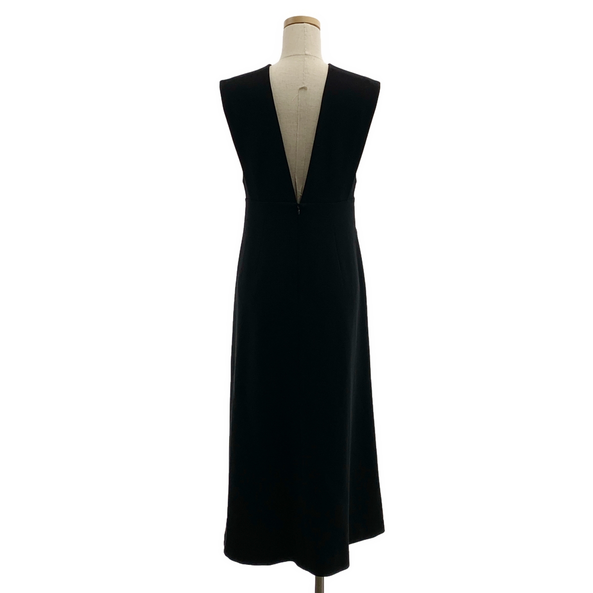 Mame Kurogouchi / マメクロゴウチ V Neck Sleeveless Dress / ノースリーブ ポケット付き ドレス ワンピース / 裏地付き