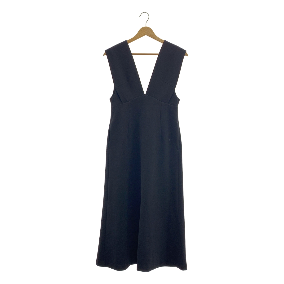 Mame Kurogouchi / マメクロゴウチ V Neck Sleeveless Dress / ノースリーブ ポケット付き ドレス ワンピース / 裏地付き