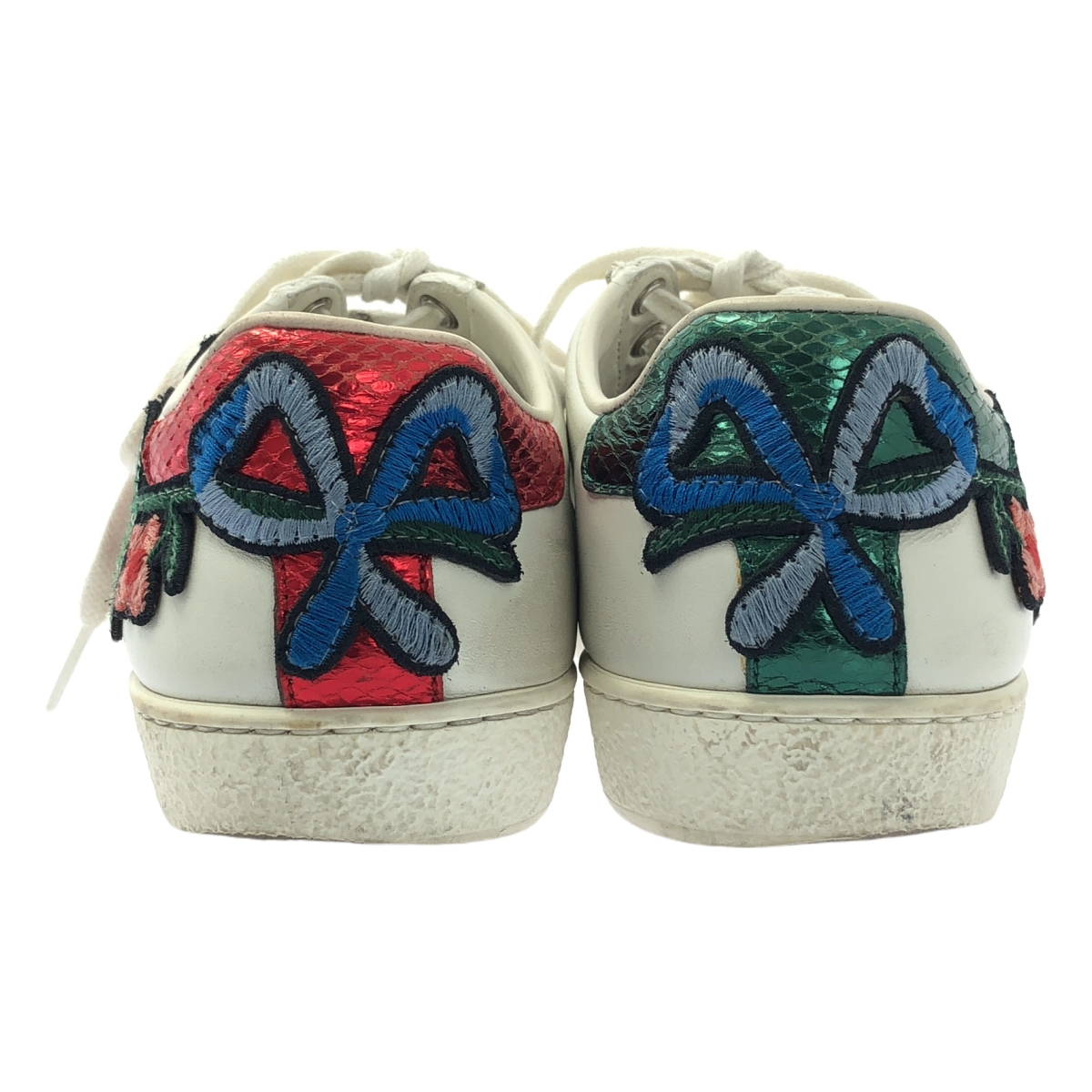 GUCCI / グッチ 431917 / レザー フラワー エンブロイダリー スニーカー