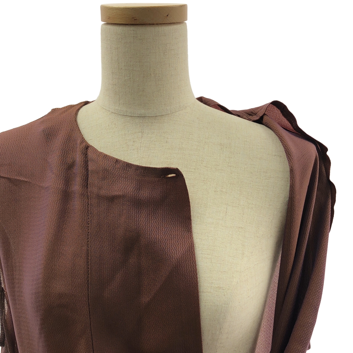 その他 アセテート ベルテッド ギャザー ボリューム ドレス ワンピース / 裏地付き