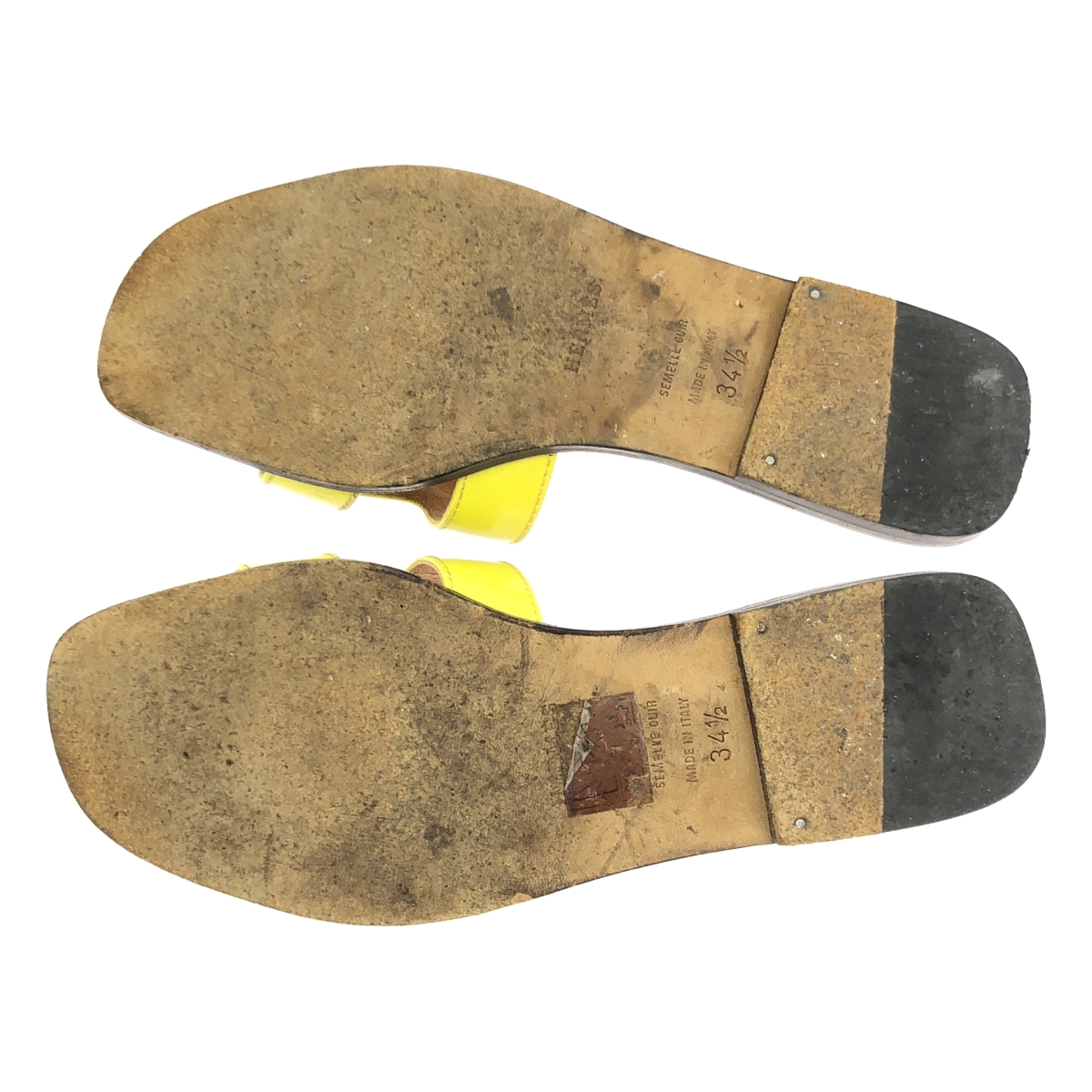 HERMES / エルメス ORAN / オラン パテントレザー Hモチーフ サンダル シューズ