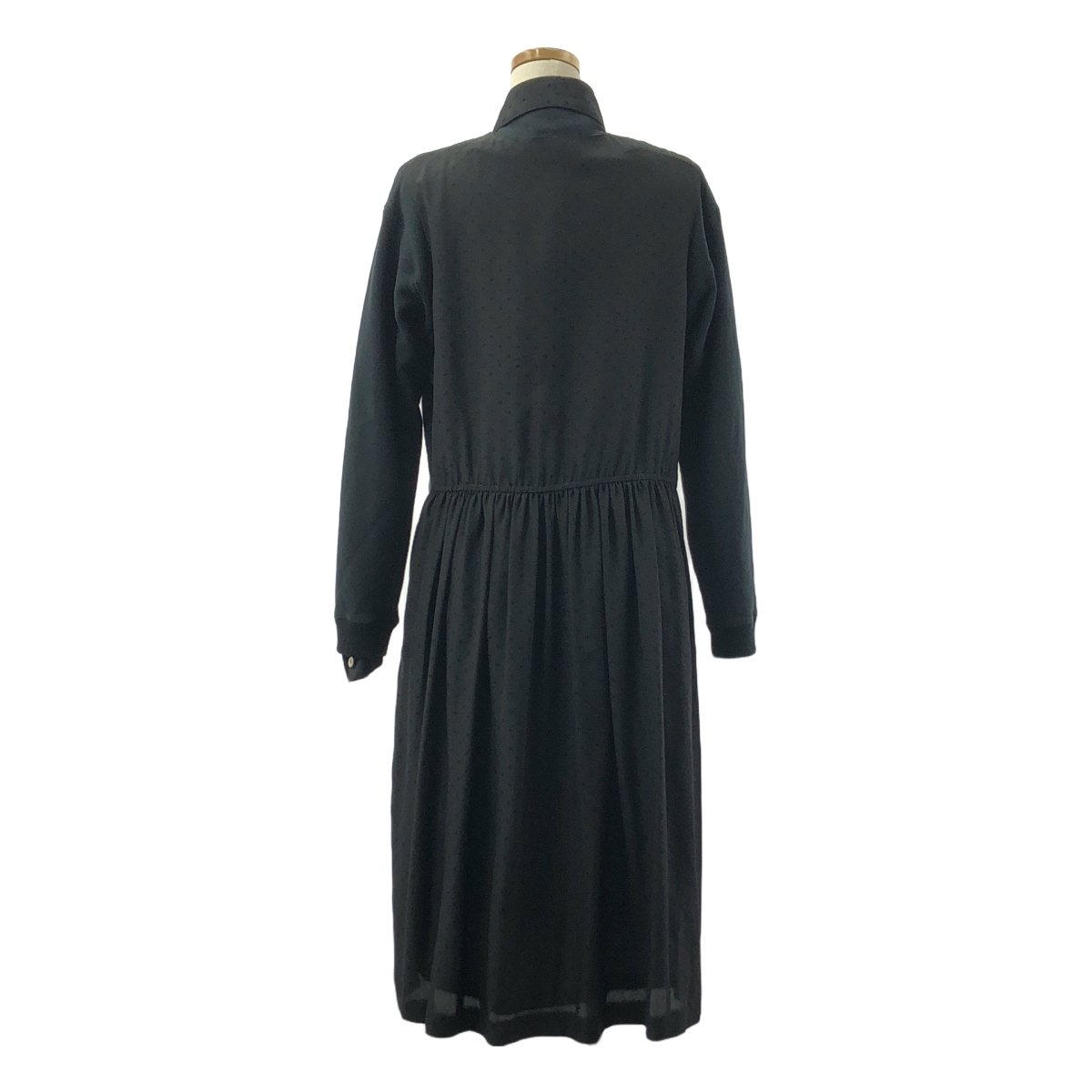 JUNYA WATANABE COMME des GARCONS / ジュンヤワタナベ カレッジロゴ ドット ドッキング シャツワンピース