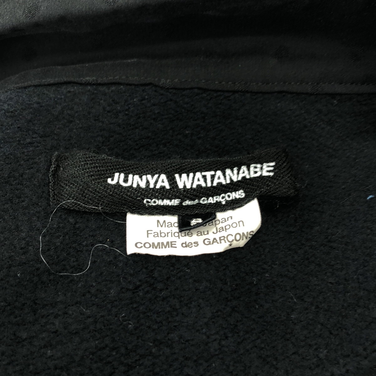 JUNYA WATANABE COMME des GARCONS / ジュンヤワタナベ カレッジロゴ ドット ドッキング シャツワンピース