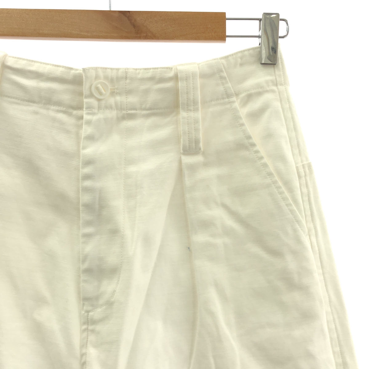 R.H.VINTAGE / ロンハーマンヴィンテージ コットン チノ ロゴパッチ タック パンツ