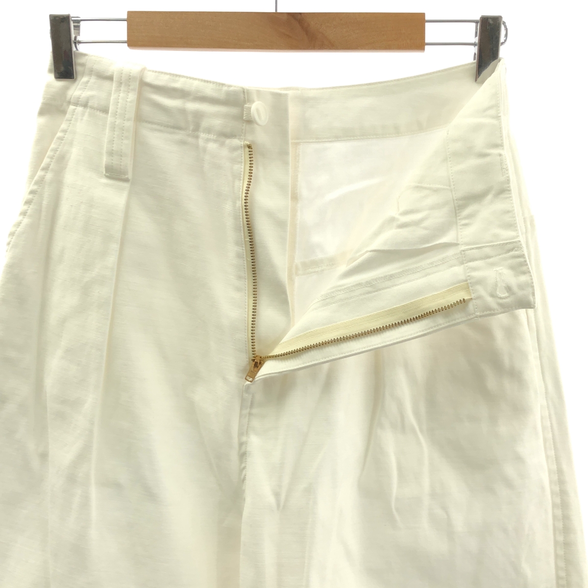 R.H.VINTAGE / ロンハーマンヴィンテージ コットン チノ ロゴパッチ タック パンツ