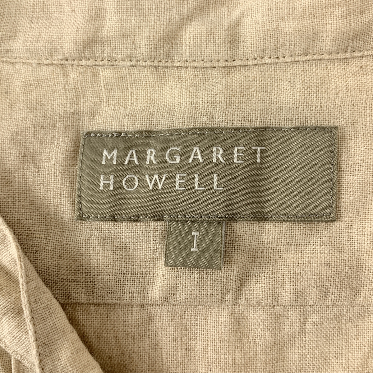 MARGARET HOWELL / マーガレットハウエル リネン ピンタック ノースリーブシャツ