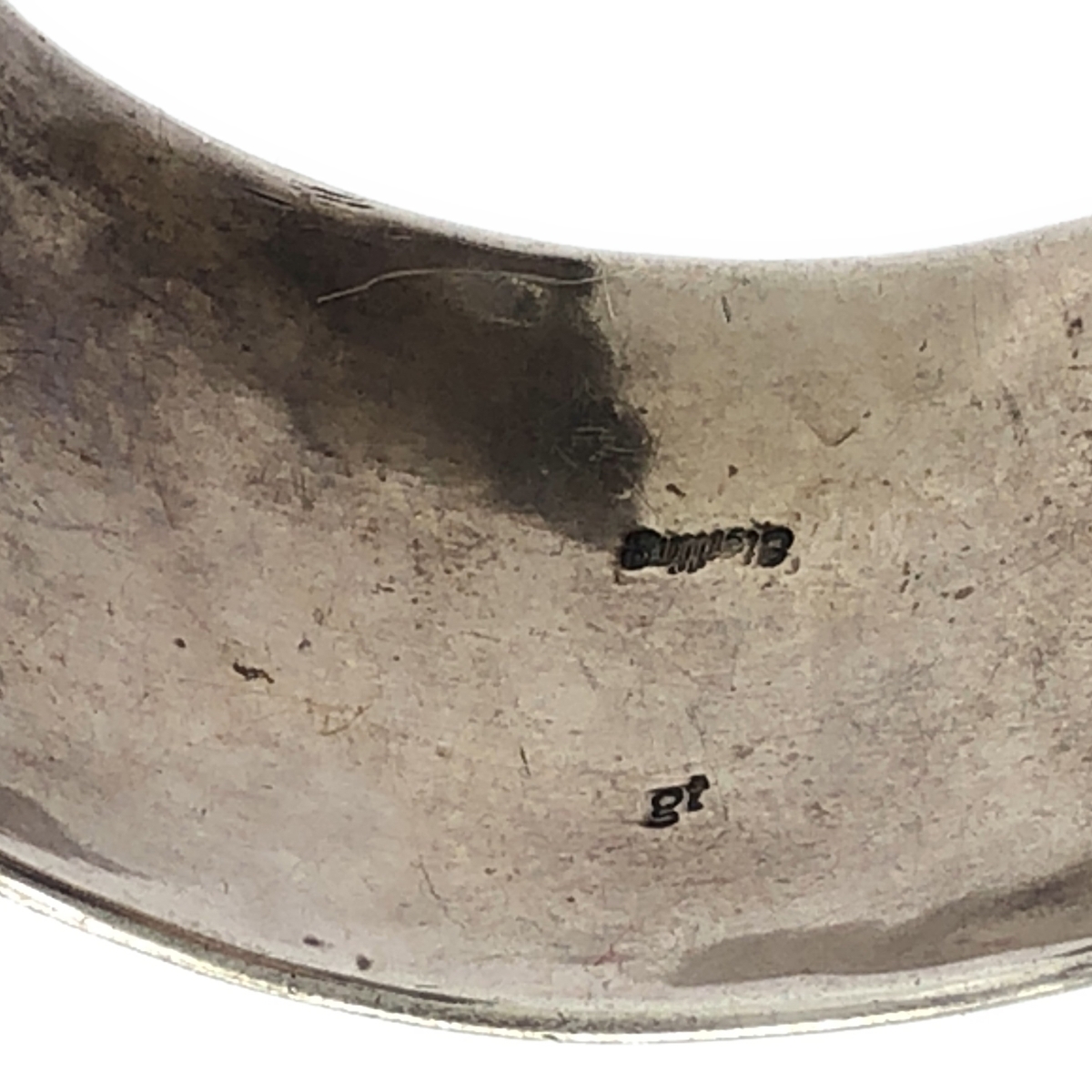 Indian Jewelry / インディアンジュエリー 【NAVAJO / ナバホ族】 スタンプワーク バングル シルバー925 gt刻印