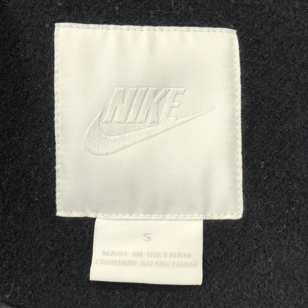 sacai / サカイ × NIKE / ナイキ ウール 異素材 切替 ドッキング ロゴ ジャケット / 裏地付き
