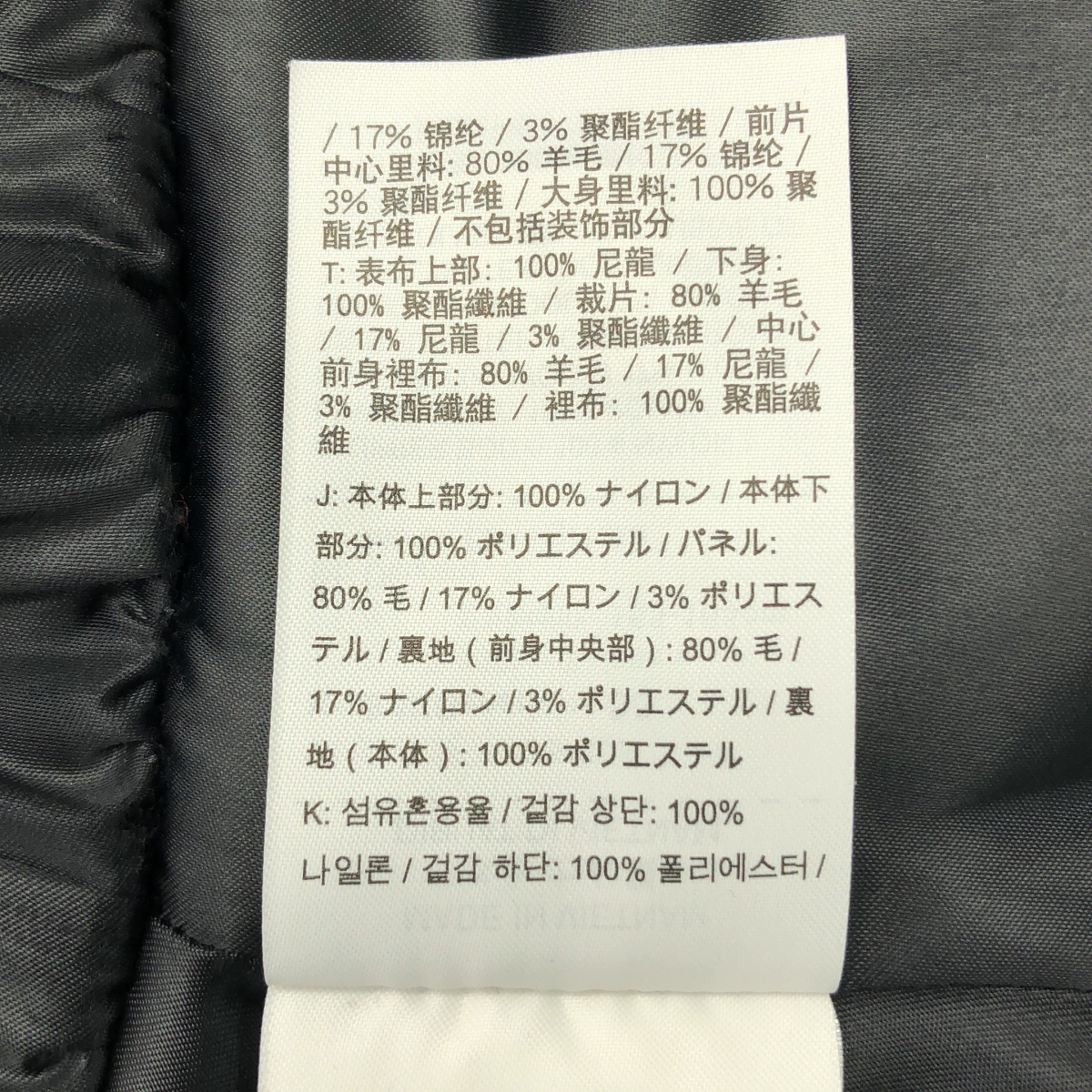 sacai / サカイ × NIKE / ナイキ ウール 異素材 切替 ドッキング ロゴ ジャケット / 裏地付き
