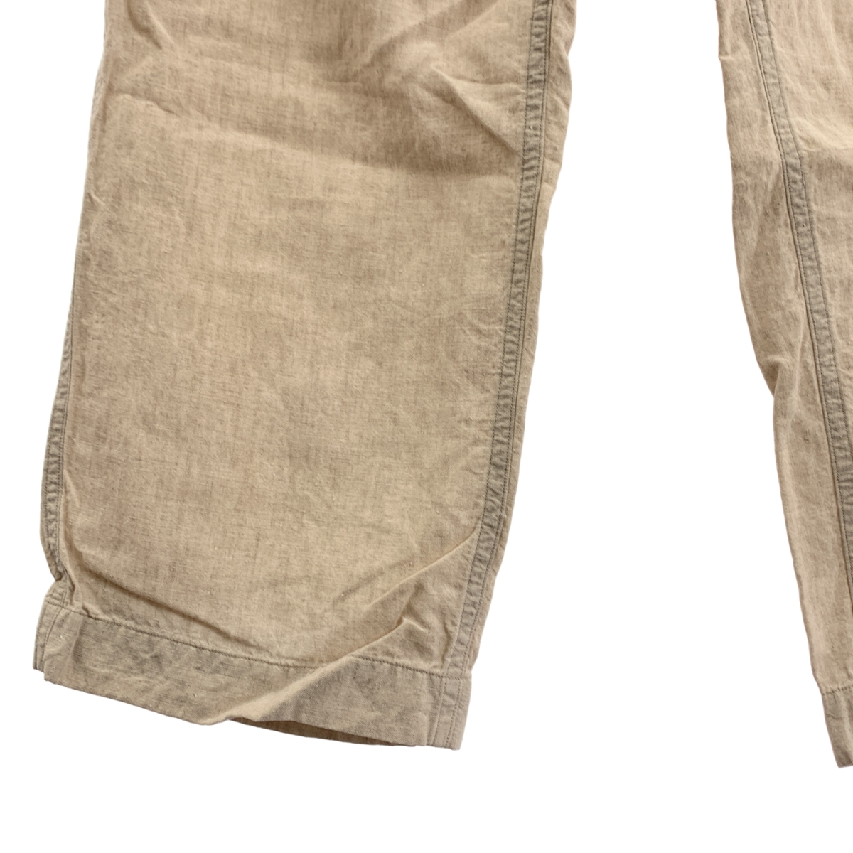 Araki yuu / アラキユウ new classic pants in special fabric リネン ブラスボタン ニュークラシックパンツ