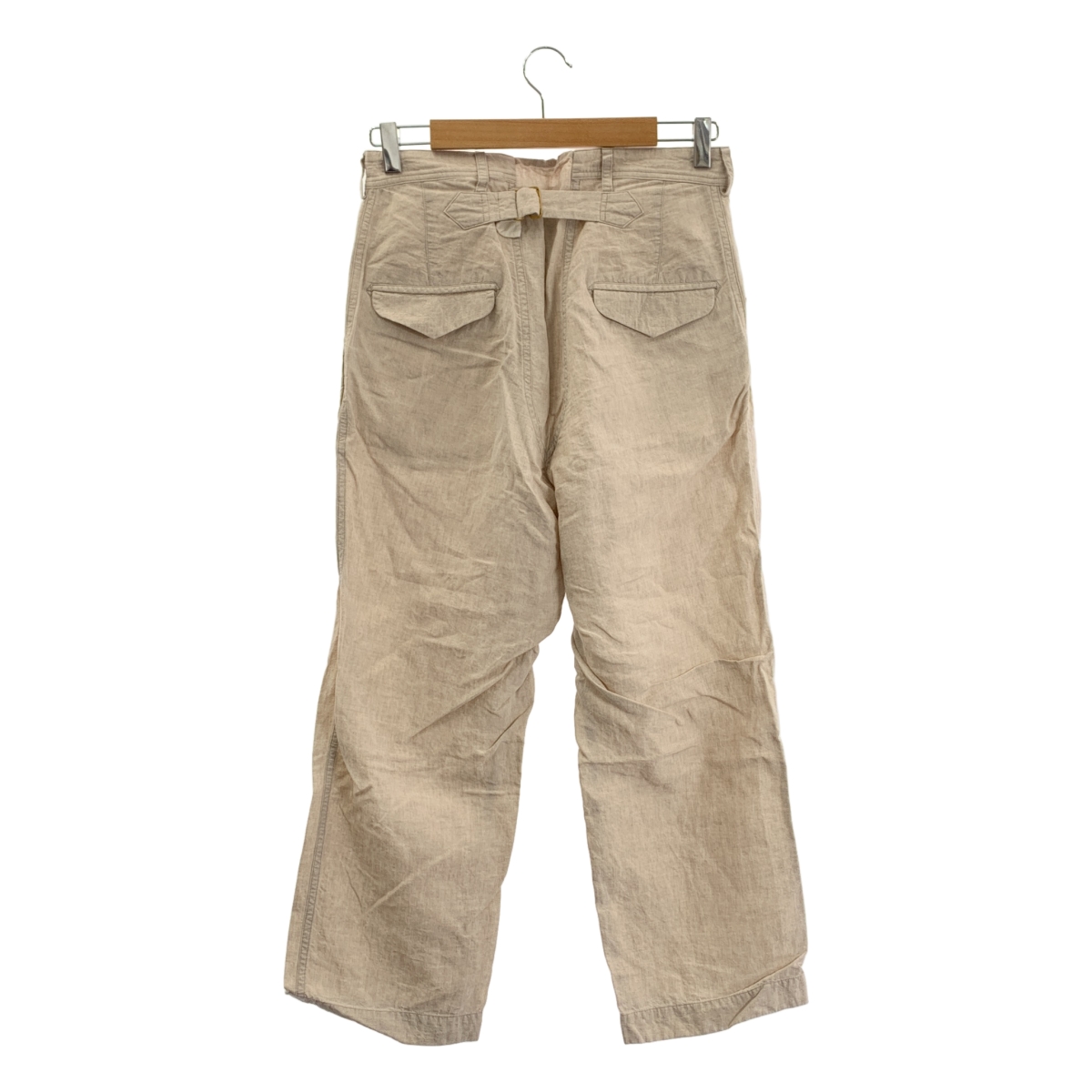 Araki yuu / アラキユウ new classic pants in special fabric リネン ブラスボタン ニュークラシックパンツ