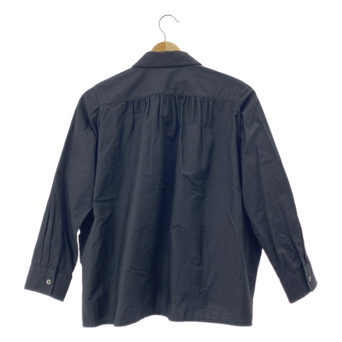 tricot COMME des GARCONS / トリココムデギャルソン ギャザーデザイン 丸襟 コットン 変形 ブラウス