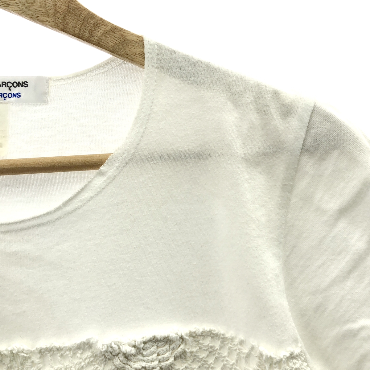 COMME des GARCONS COMME des GARCONS / コムコム ニットレースデザイン カットオフ Tシャツ