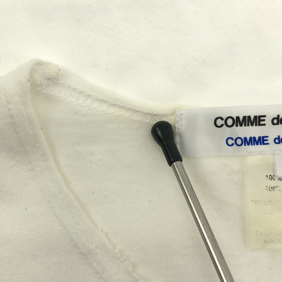 COMME des GARCONS COMME des GARCONS / コムコム ニットレースデザイン カットオフ Tシャツ