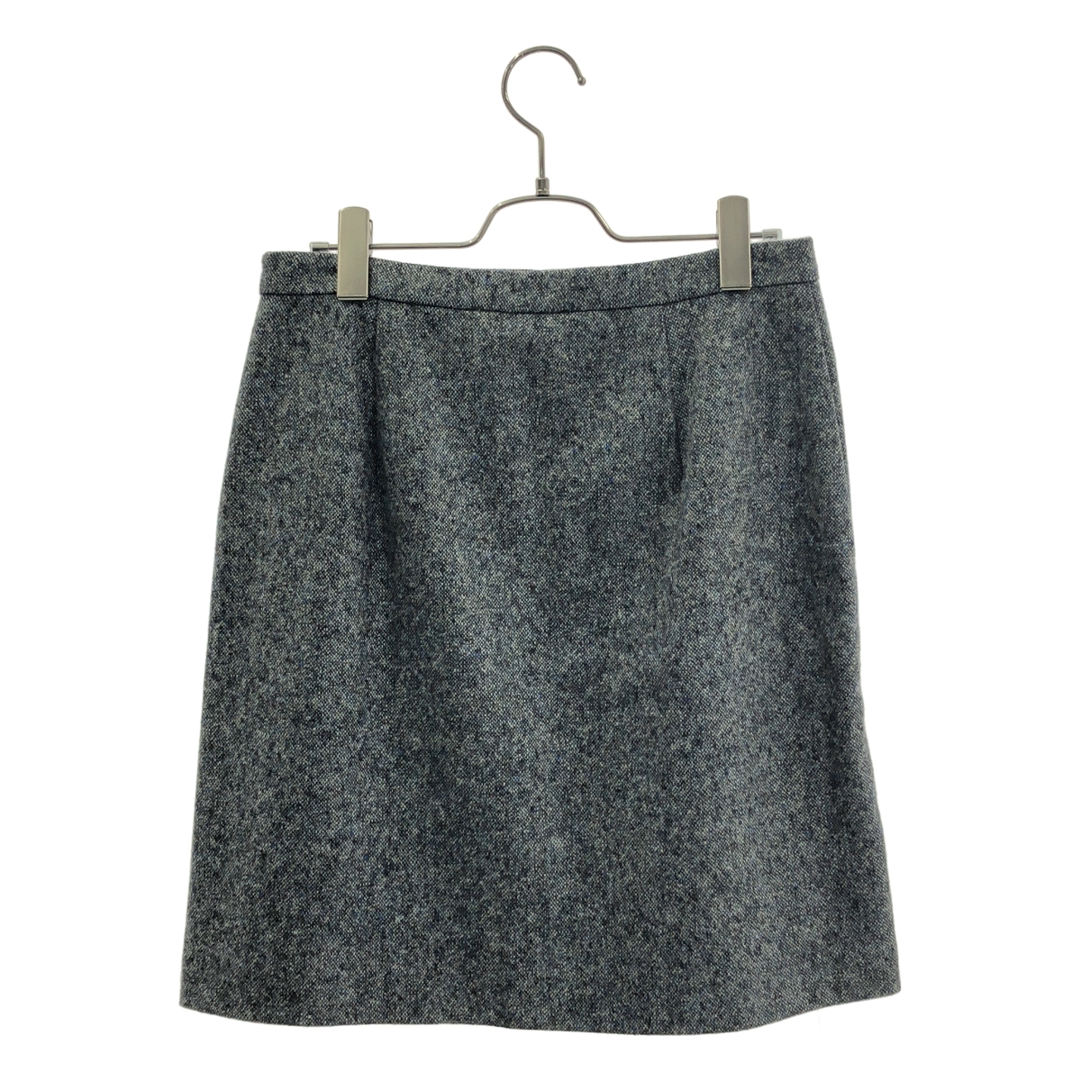 Max Mara / マックスマーラ ウール シルク ツイード タックスカート