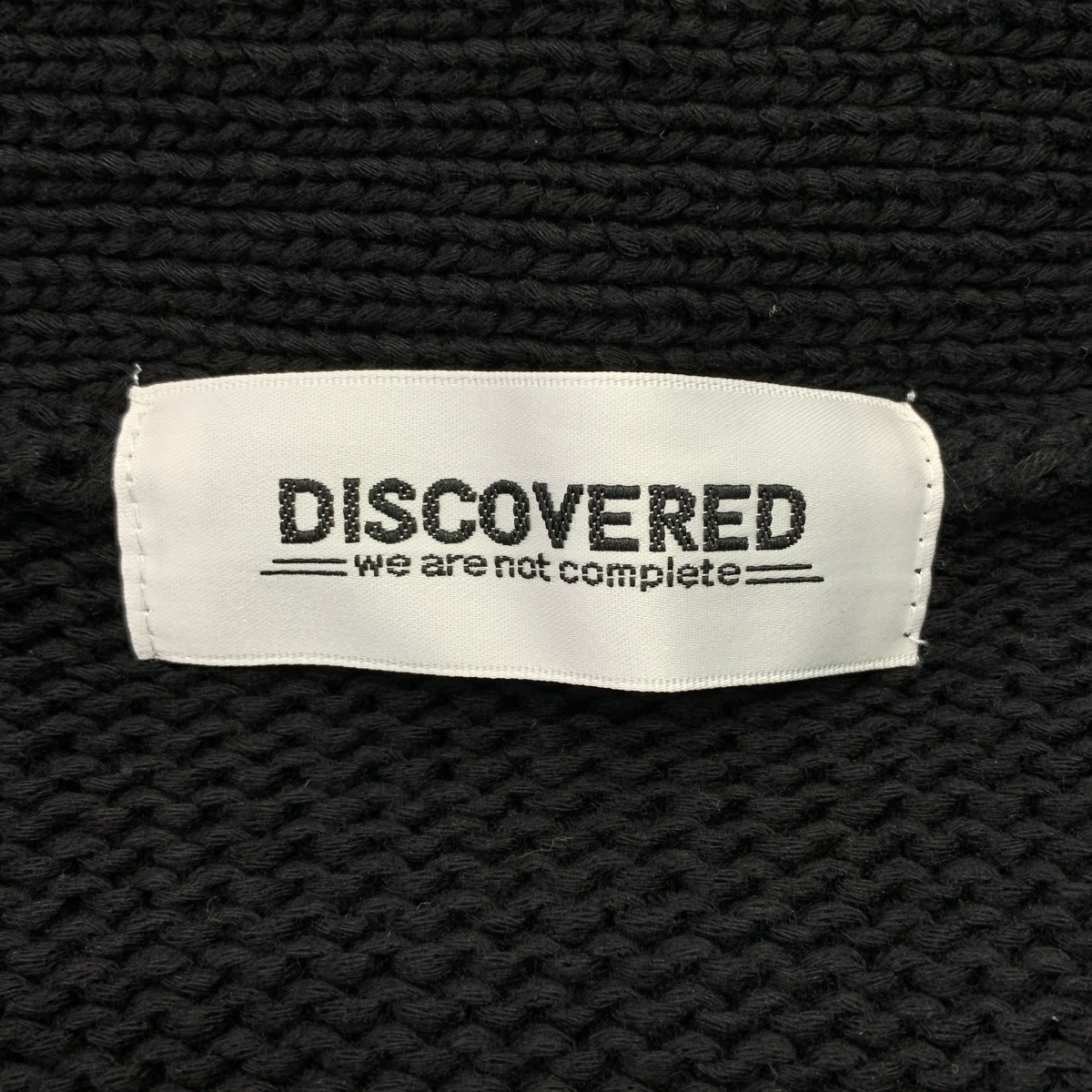 DISCOVERED / ディスカバード コットン デストロイ ニット カーディガン