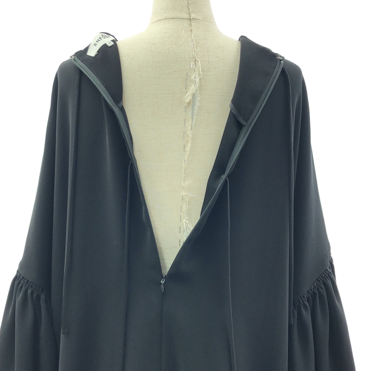 ENFOLD / エンフォルド ミリオーネ ハグ ドレス ボリュームスリーブワンピース