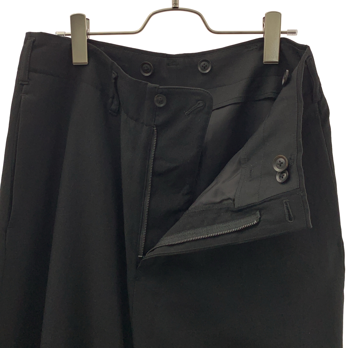 YOHJI YAMAMOTO POUR HOMME / ヨウジヤマモトプールオム ウール ギャバジン ワイドハカマパンツ