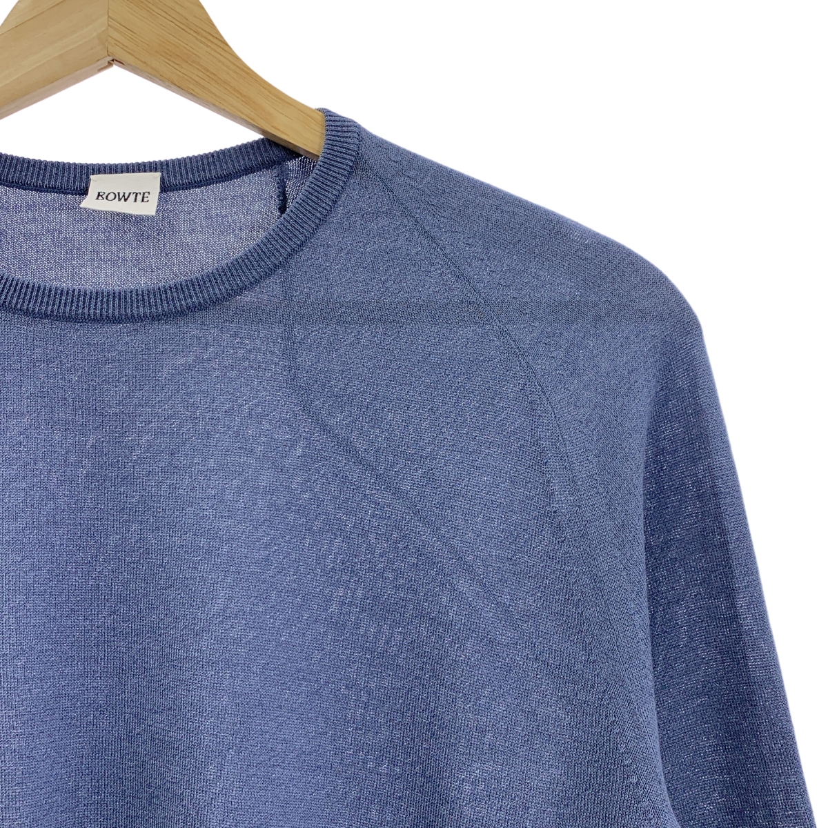 その他 18G シルク コットン クルーネック ニット