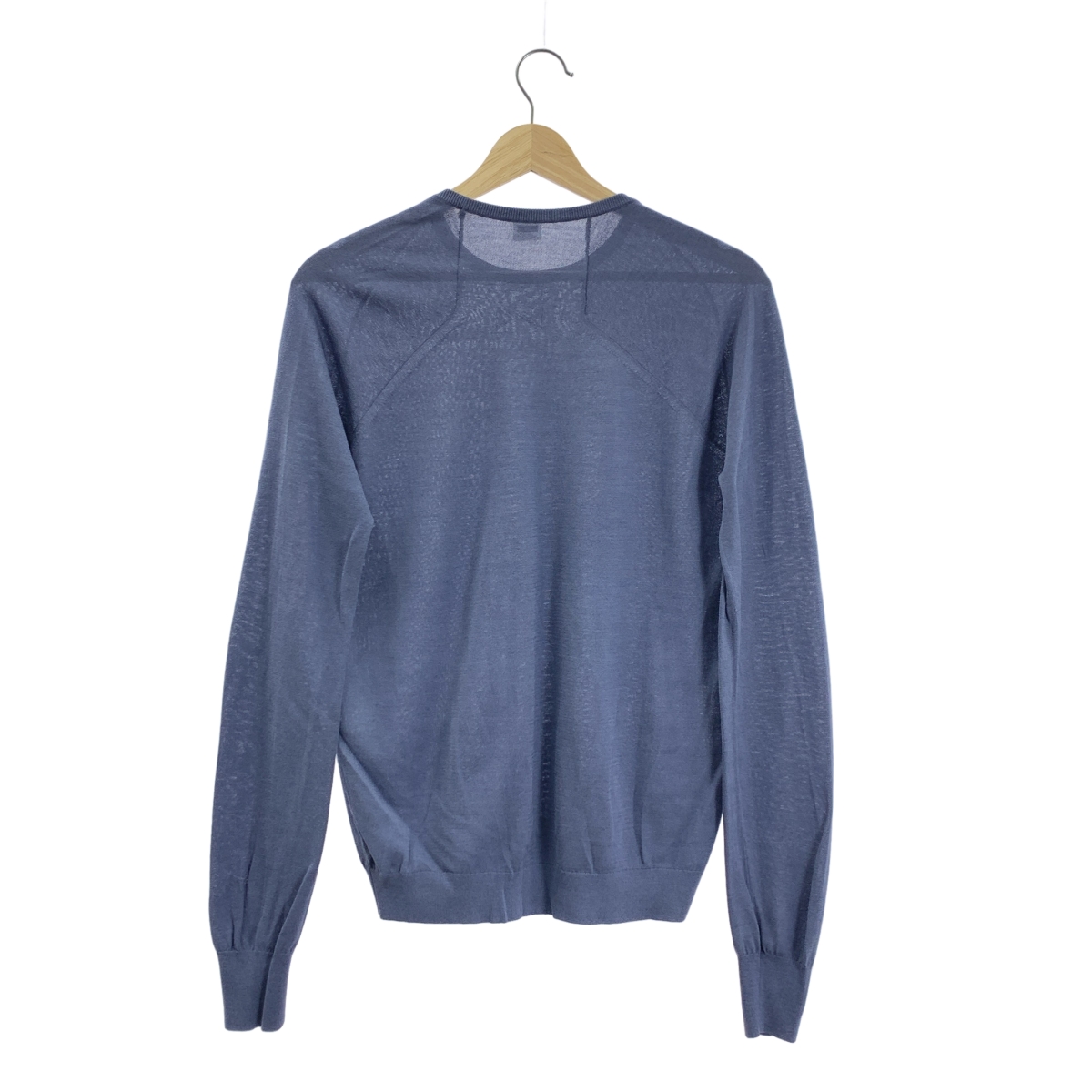 その他 18G シルク コットン クルーネック ニット