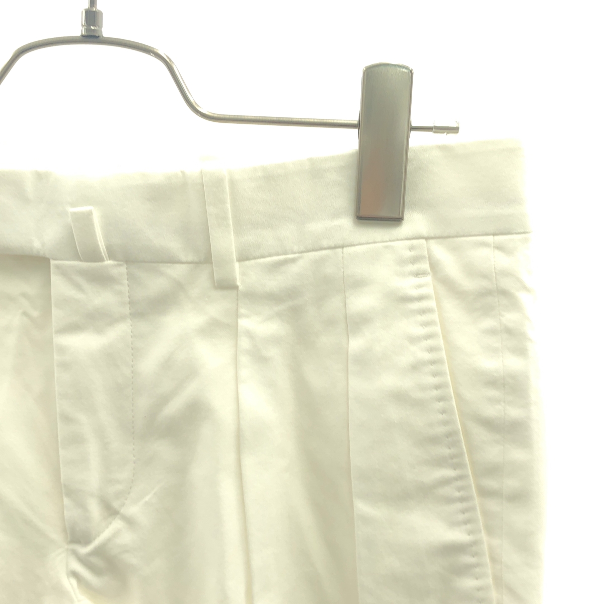 BERNARD ZINS / ベルナールザンス コットン 2タック スラックス パンツ