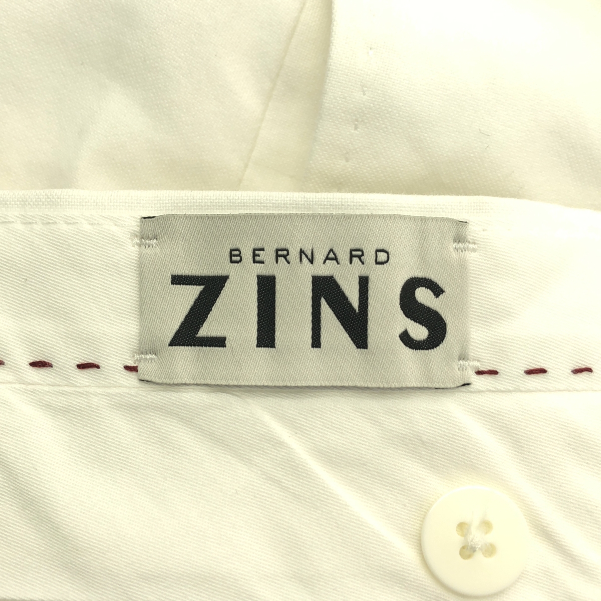 BERNARD ZINS / ベルナールザンス コットン 2タック スラックス パンツ