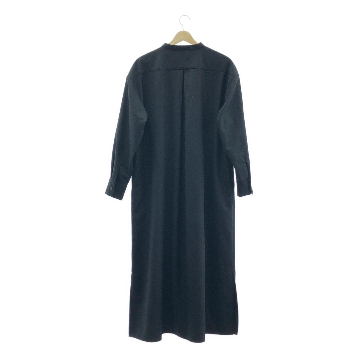 WIRROW / ウィロウ ウール バンドカラー シャツ ワンピース