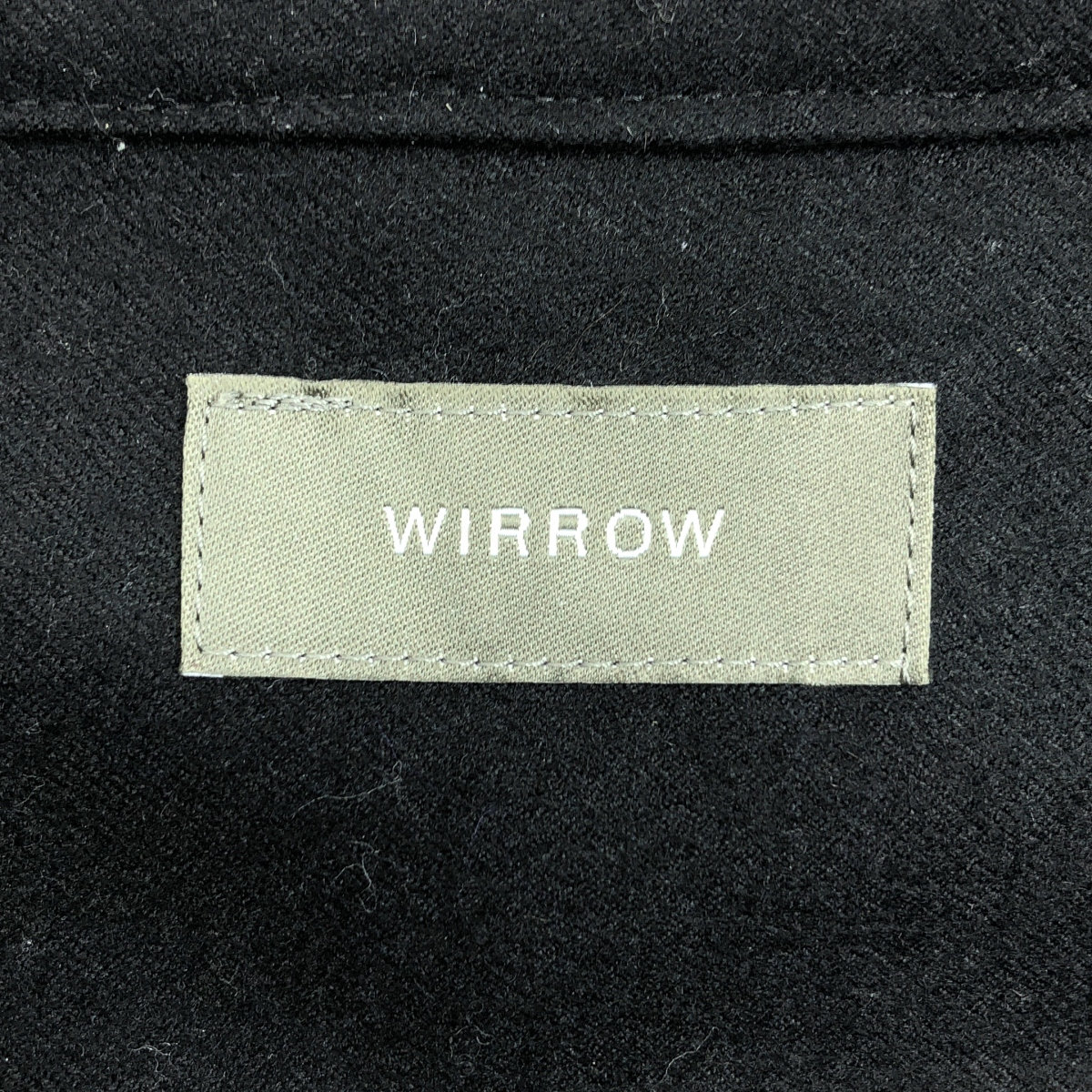 WIRROW / ウィロウ ウール バンドカラー シャツ ワンピース