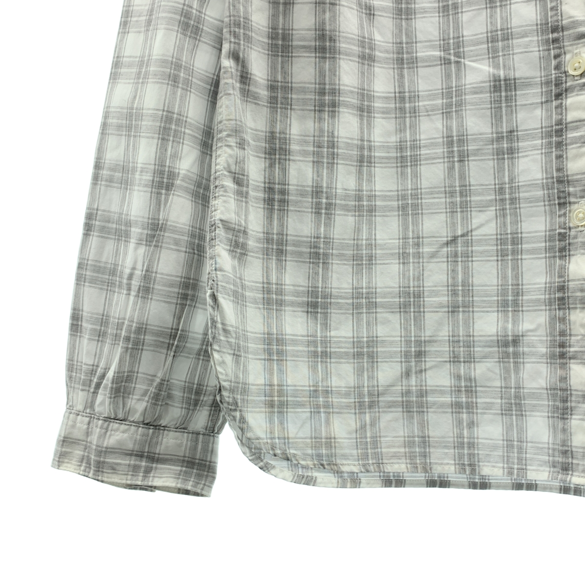 MARGARET HOWELL / マーガレットハウエル コットン チェック ボタンダウンシャツ