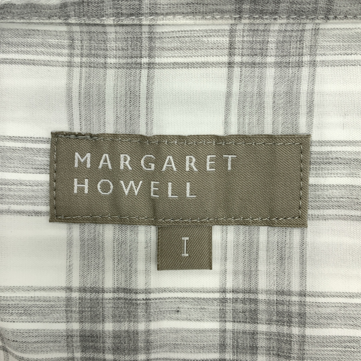 MARGARET HOWELL / マーガレットハウエル コットン チェック ボタンダウンシャツ