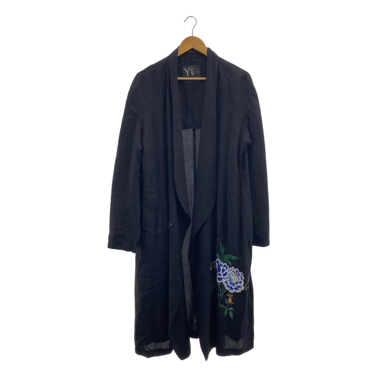 Y's / ワイズヨウジヤマモト エンブロイダリー シングル オーバーコート