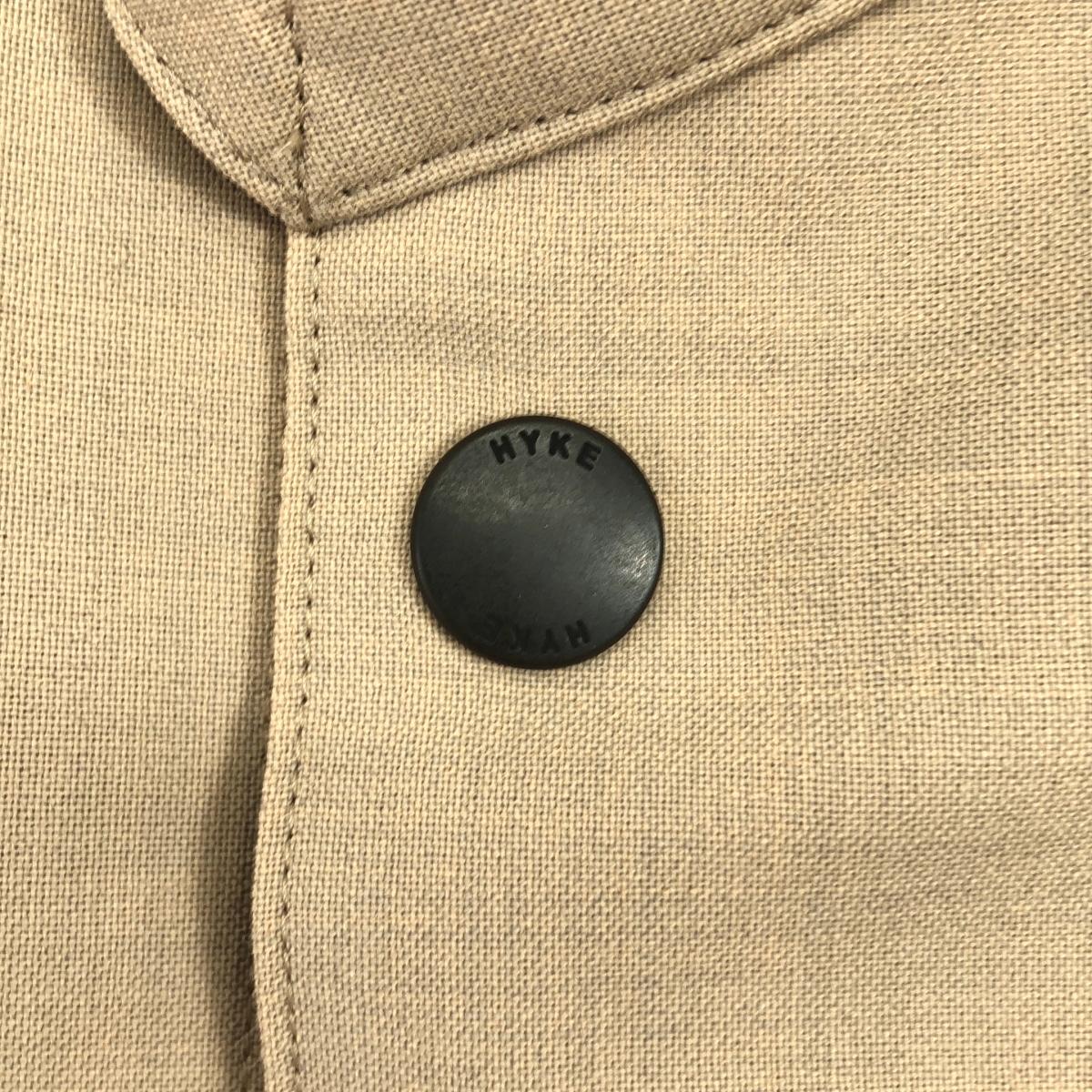 HYKE / ハイク 伊勢丹別注 WOOL MILITARY COAT / ウール ミリタリー オーバー コート / ユニセックス