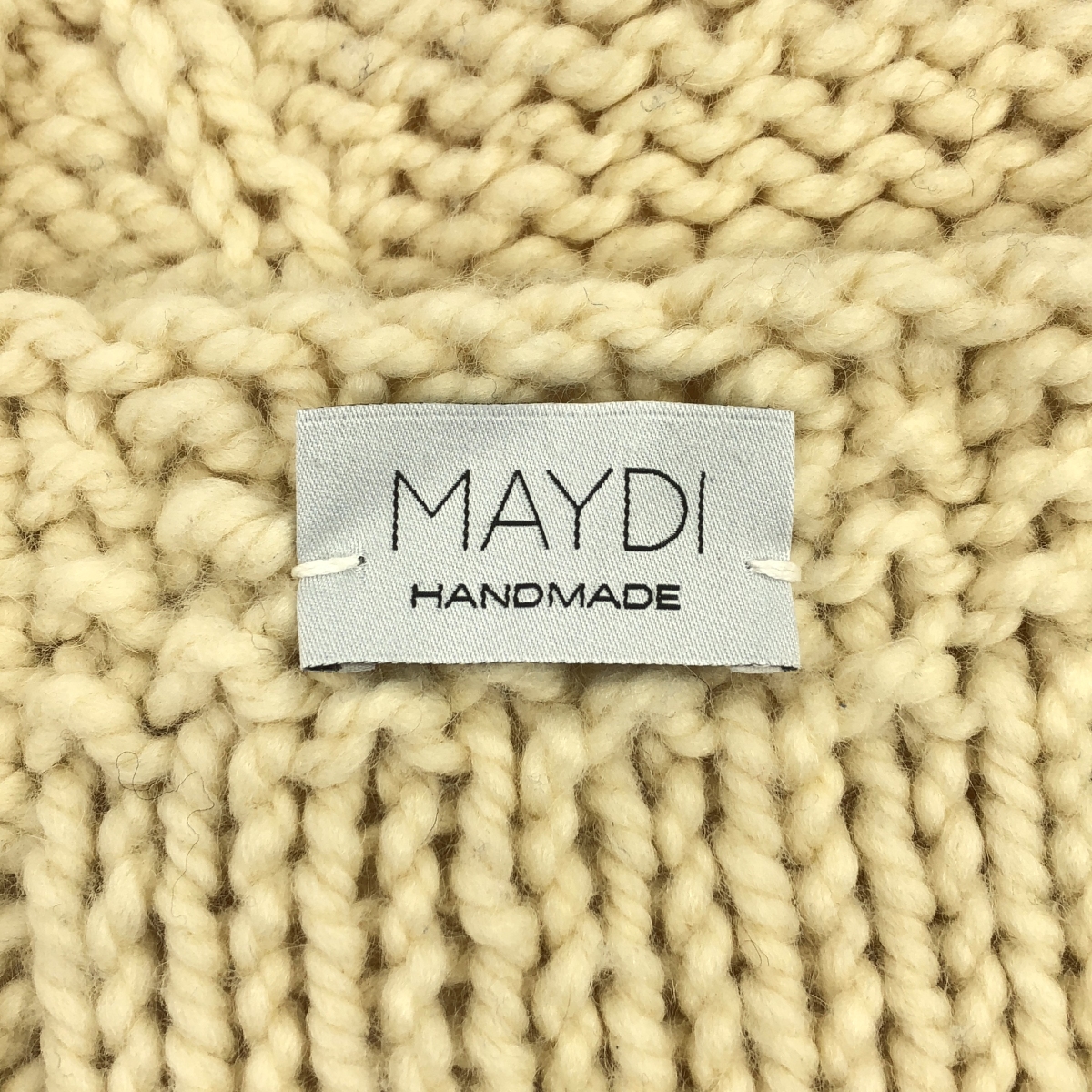 MAYDI / マイディ HANDMADE CHUNKY VEST ハンドメイド ウール ニット ベスト