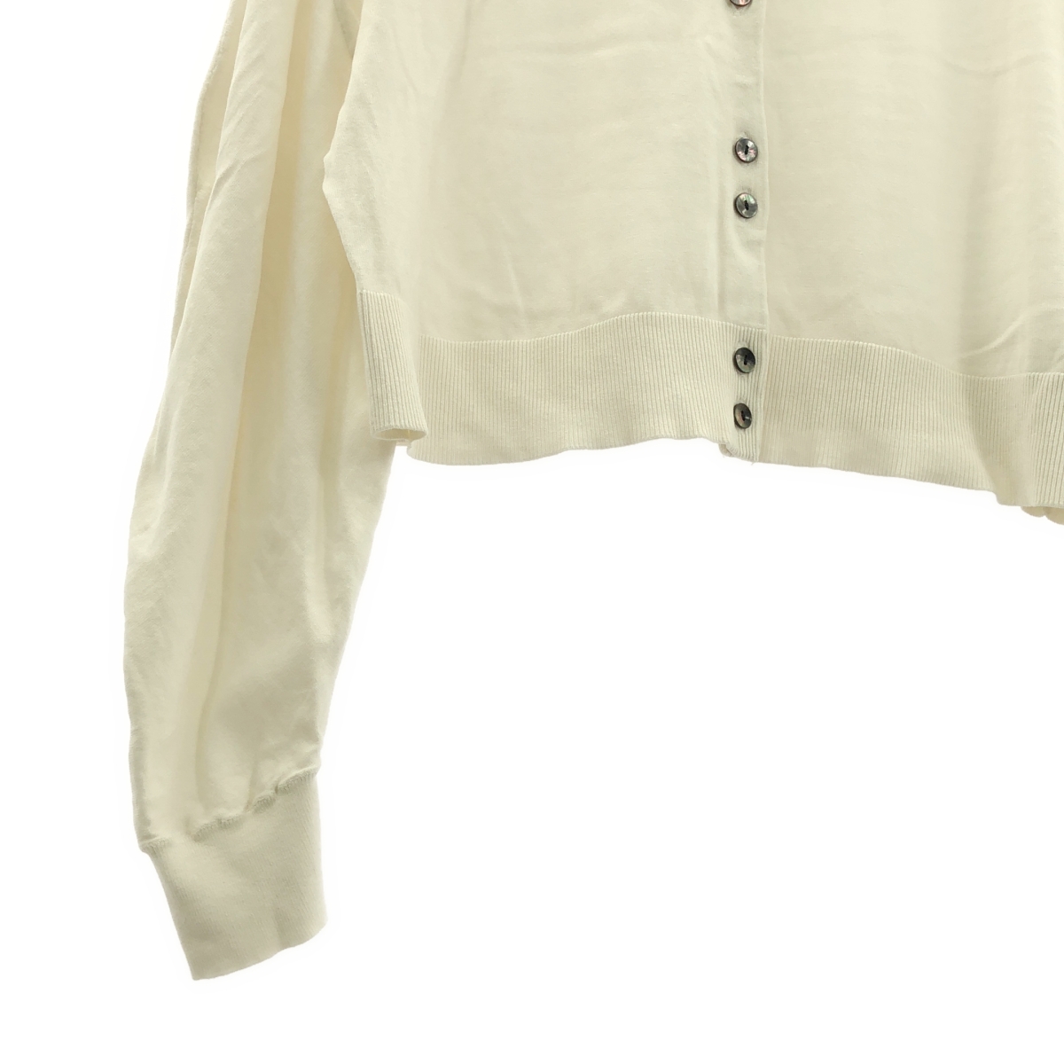 ENFOLD / エンフォルド ROUND CARDIGAN シルク コットン ラウンドカーディガン