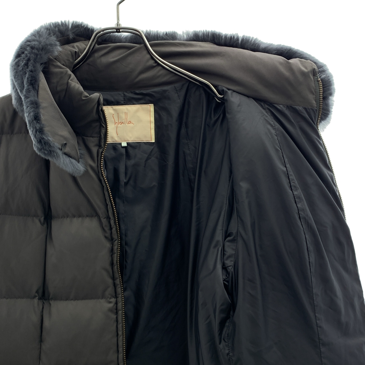 SYBILLA / シビラ ラビットファー ロング ダウンコート