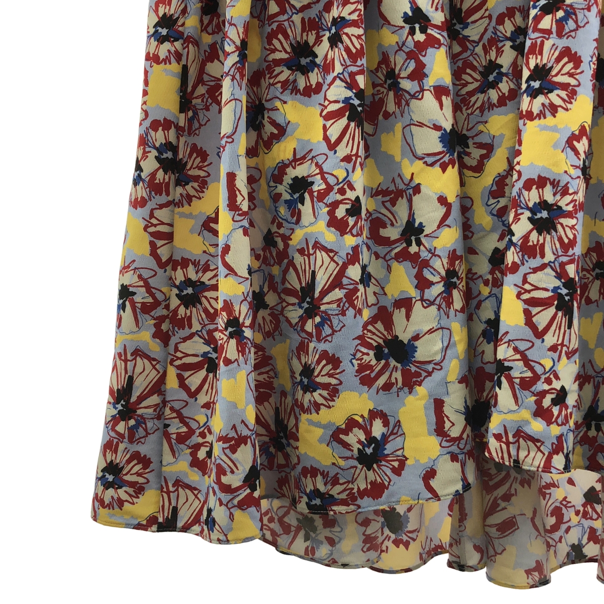 JIL SANDER NAVY / ジルサンダーネイビー フラワープリント ドッキング ワンピース