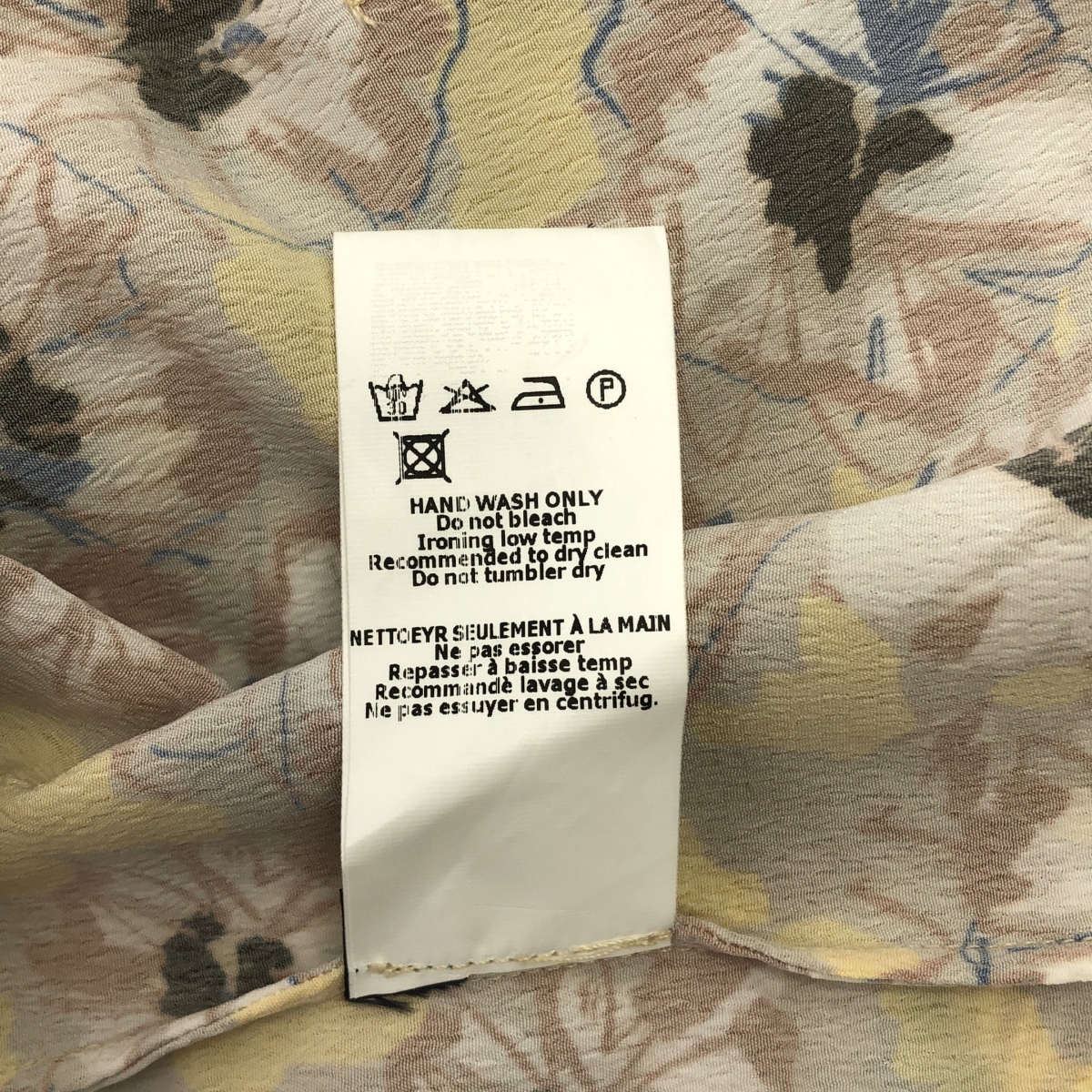 JIL SANDER NAVY / ジルサンダーネイビー フラワープリント ドッキング ワンピース