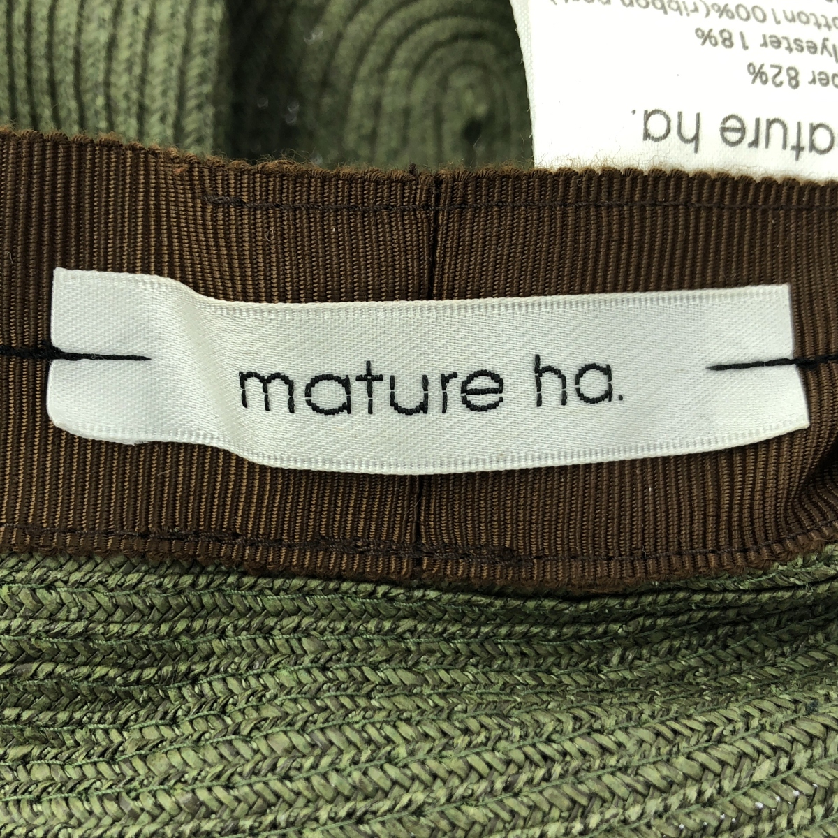 mature ha. / マチュアーハ ペーパー ハット 帽子