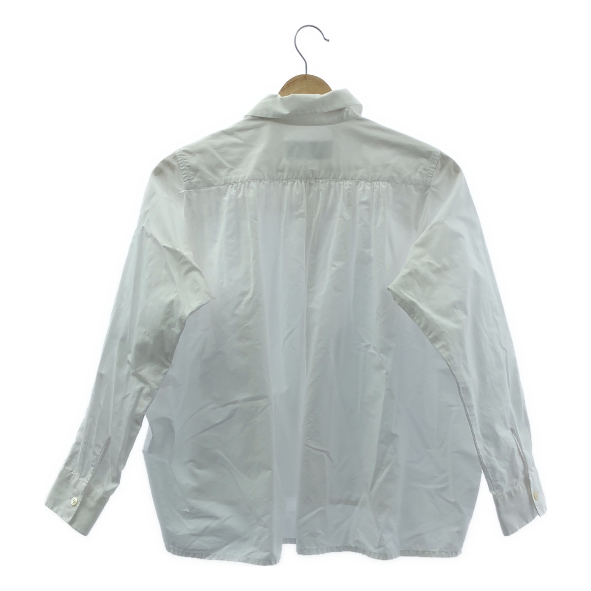 tricot COMME des GARCONS / トリココムデギャルソン 丸襟 ギャザー ボリューム シャツ ブラウス