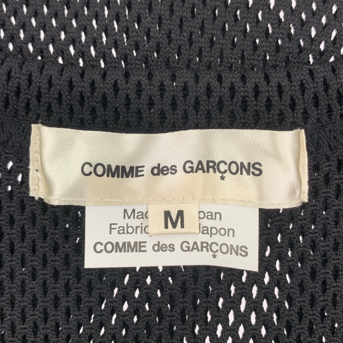 COMME des GARCONS / コムデギャルソン ポリエステル メッシュ クルーネック カットソー