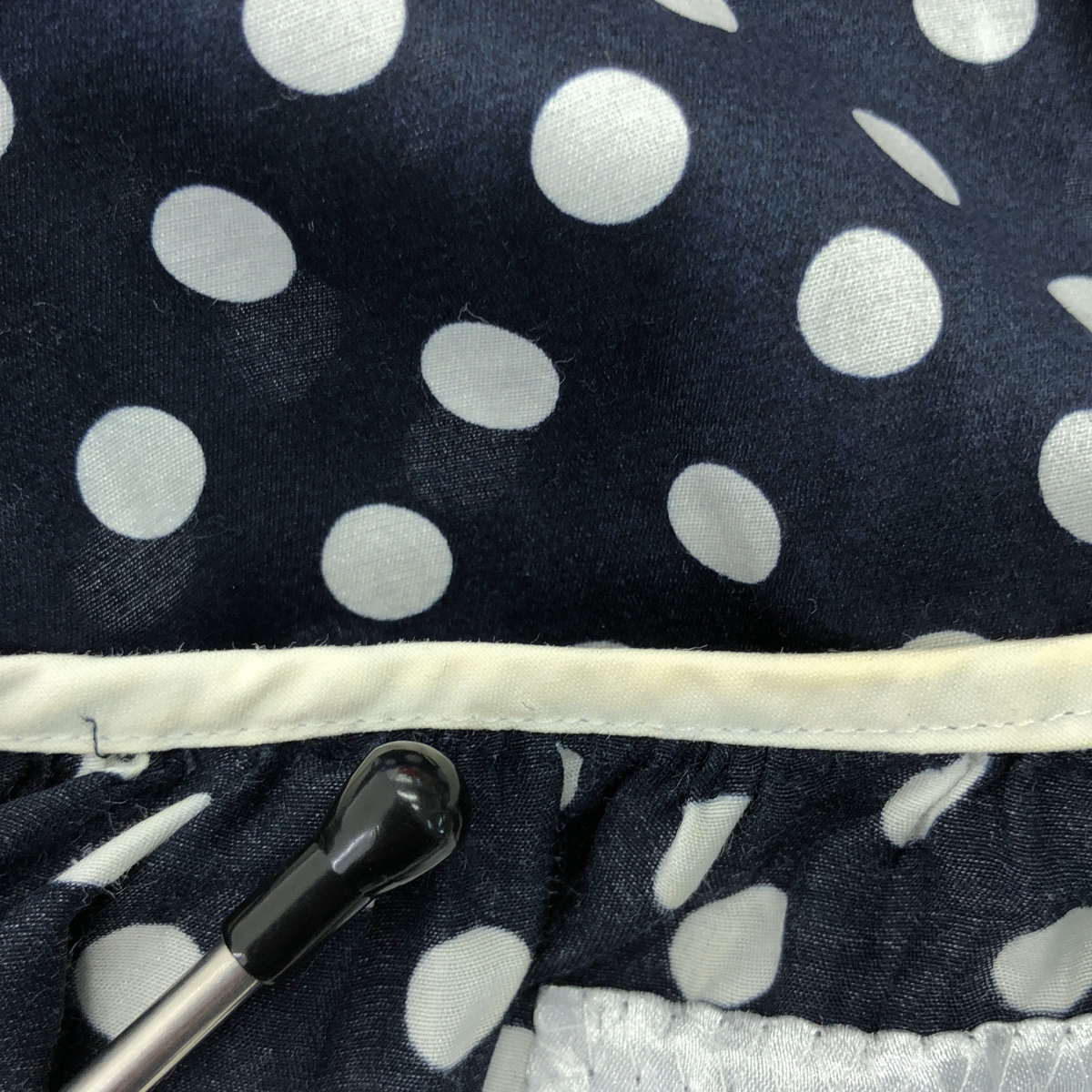 Drawer / ドゥロワー ×T-mat Masaki-Paris ドット シルクコットン フリル ブラウス