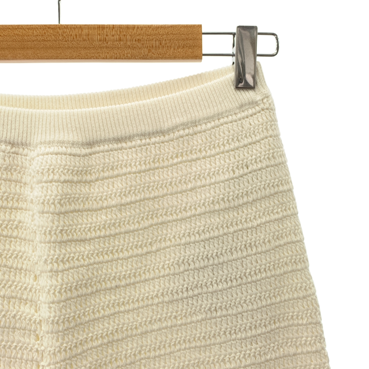 その他 コットン クロシェ編み ニット ウエストゴム イージーパンツ / 裏地付き