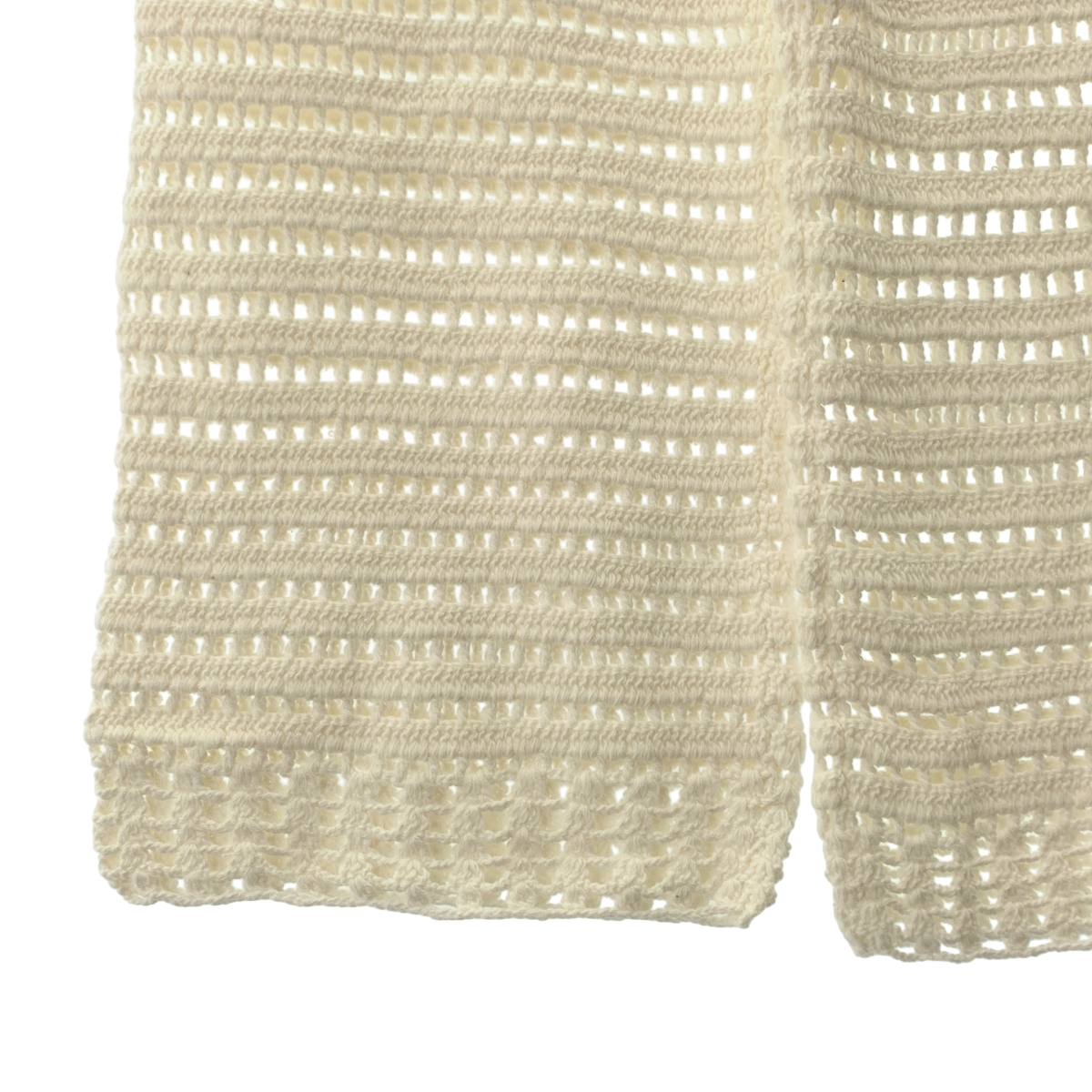 その他 コットン クロシェ編み ニット ウエストゴム イージーパンツ / 裏地付き