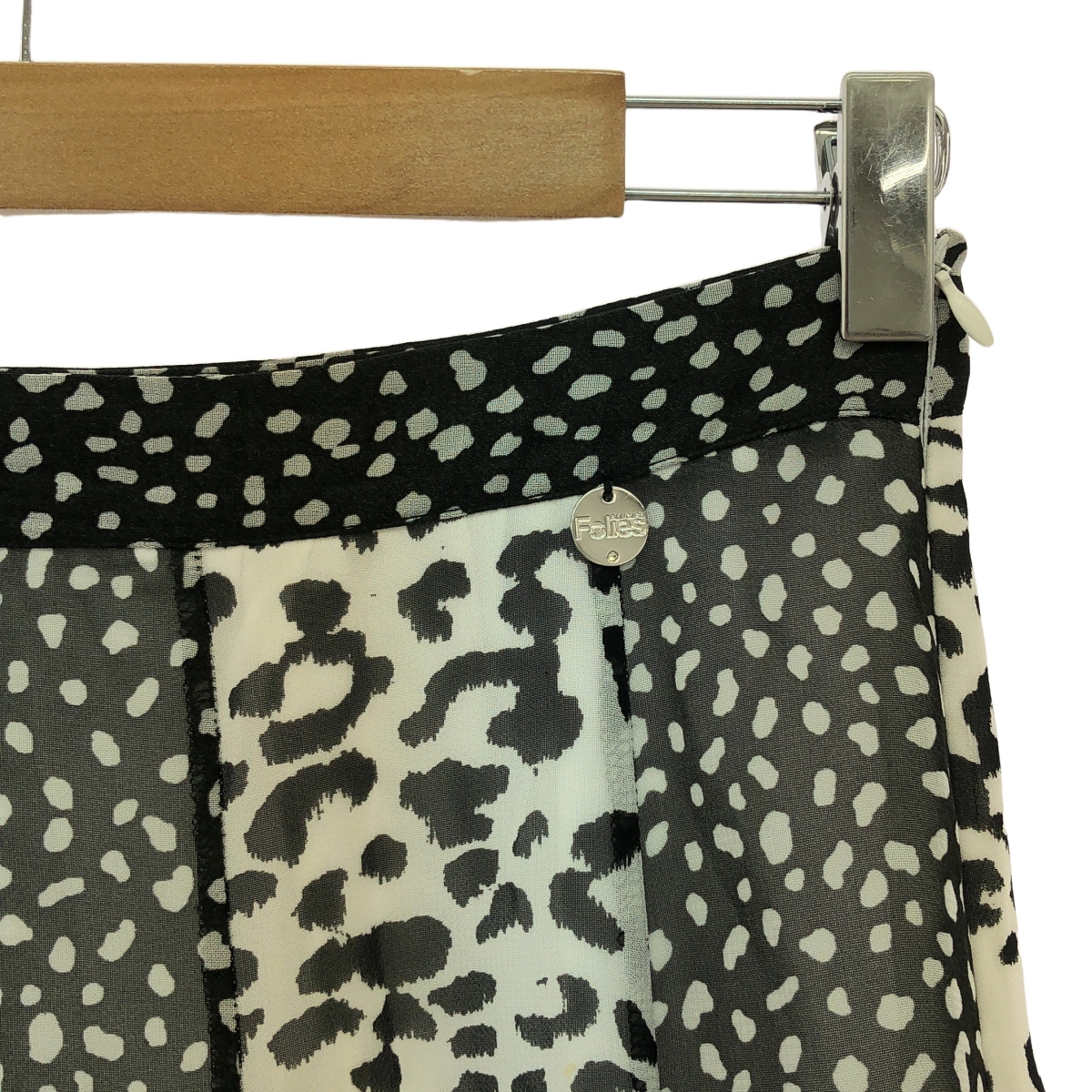 その他 総柄 サイドジップ シアー スカート / 裏地付き