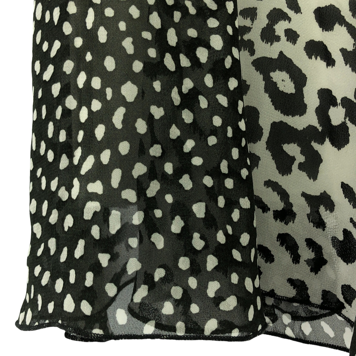 その他 総柄 サイドジップ シアー スカート / 裏地付き