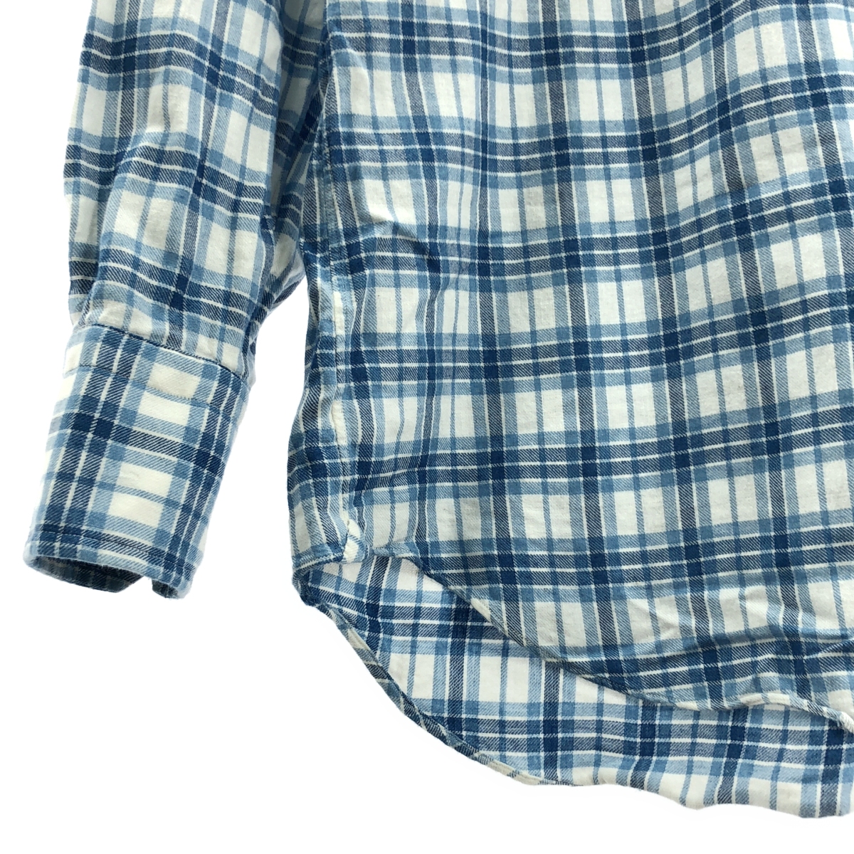 Salvatore Piccolo / サルバトーレピッコロ ホリゾンタルカラー コットン チェック シャツ