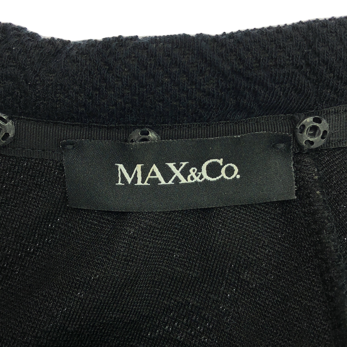 その他 ジャガード バックジップ ワンピース / ビジュー装飾 付け襟 着脱可