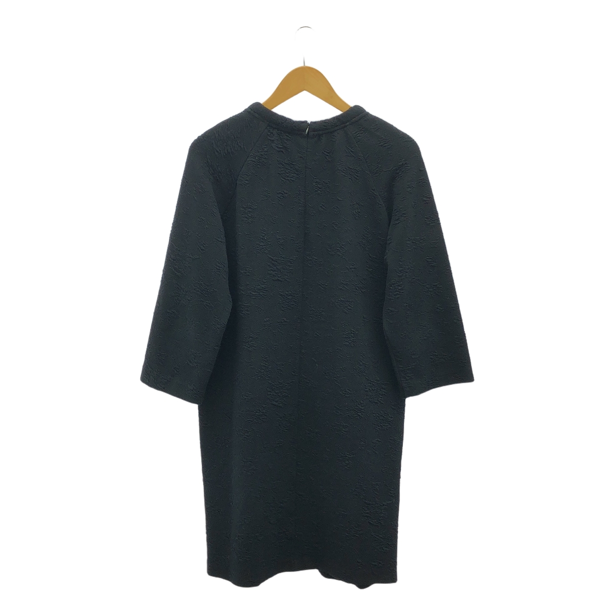 その他 ジャガード バックジップ ワンピース / ビジュー装飾 付け襟 着脱可